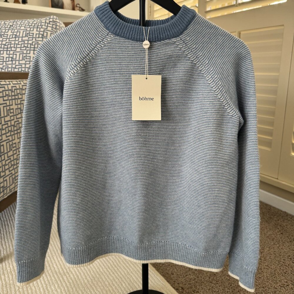 Bohme Cotton Striped Crewneck Sweater - Picture 7 of 13